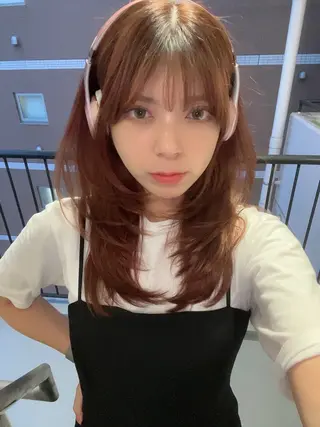 ロング カラー Je suis heureuse Tres所属・早朝セット☀️ レイヤー/Momoのヘアスタイル