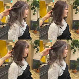 ロング カラー 艶カラー/韓国顔周り 🎀mamiのヘアスタイル