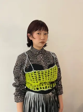 ショート カラー なかやま れいかのヘアスタイル