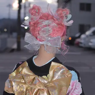 セミロング カラー ヘアアレンジ ilo所属・ilo レイナのヘアスタイル