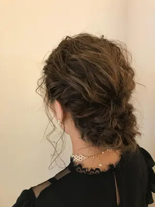 セミロング ヘアアレンジ 清水　ちひろ ✄トップスタイリストのヘアスタイル