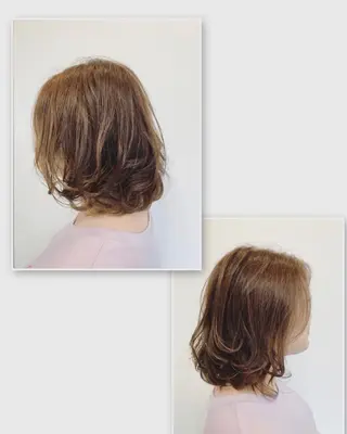 ミディアム カラー 小林 由里香のヘアスタイル