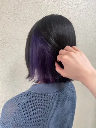 ミディアム カラー 💎ハイトーン/ 髪質改善💎千田りえのヘアスタイル