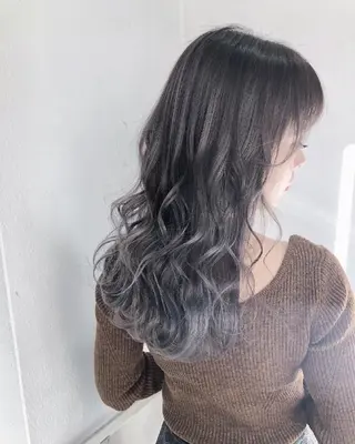 セミロング カラー ヘアアレンジ 透明感/レイヤー 🇰🇷tomonaのヘアスタイル