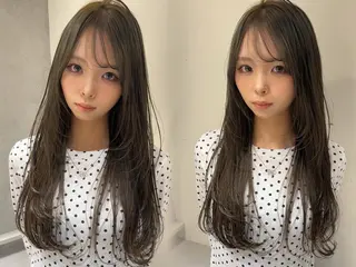 ロング カラー ayaka🫧 梅田ダブルカラーのヘアスタイル