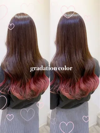 ロング カラー 横浜🍒カット エクステ／RIEのヘアスタイル