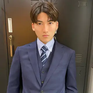 ショート メンズ ダウンパーマ 【sity.ザイク】のヘアスタイル