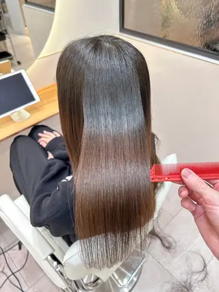 ロング ボブ/レイヤーボブ/ 髪質改善/梶川 夏季のヘアスタイル