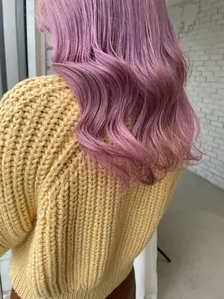 ロング カラー 艶ハイトーン👑♡ NATSUKIのヘアスタイル