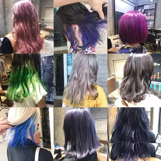 ミディアム カラー パーマ ヘアアレンジ メンズ キッズ ネイル マツエク・マツパ サロンドミルク 原宿のヘアスタイル