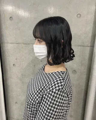 ショート パーマ ボブパーマコテ巻き風 パーマNo1深江秀平のヘアスタイル