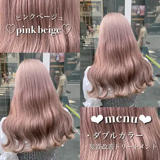 ロング カラー ダメージレスハイ トーン💖kanonのヘアスタイル