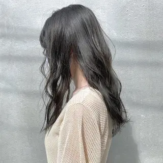 セミロング カラー パーマ ヘアアレンジ 【ダメージレス施術】 【透明感】北村 拓也のヘアスタイル