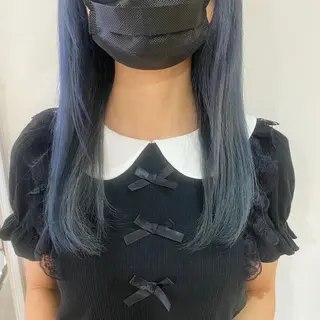 セミロング カラー 💚 nao💚のヘアスタイル