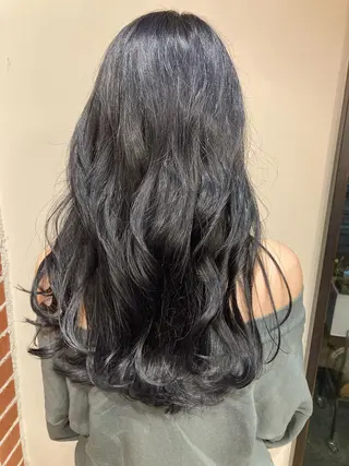 ロング KASHI|顔まわり ×艶髪プロデューサーのヘアスタイル