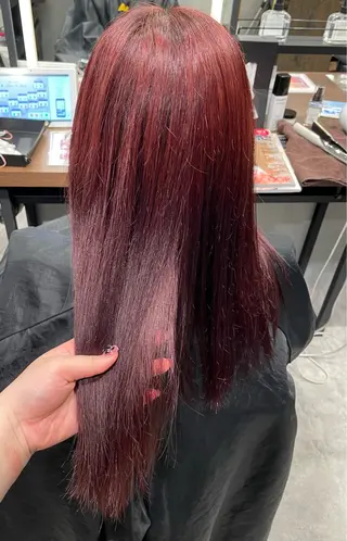 ロング パーマ 暖色/ハイトーン/ カラー/HBLのヘアスタイル