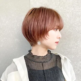 ショート カラー 似合わせ/小顔カット 🔷山方直也のヘアスタイル
