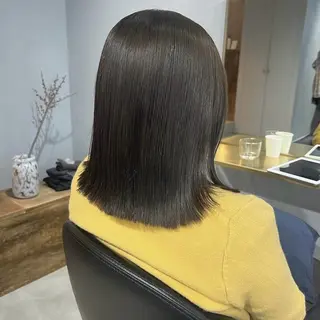 セミロング カラー akane/ベージュ /オリーブ/ブラウンのヘアスタイル