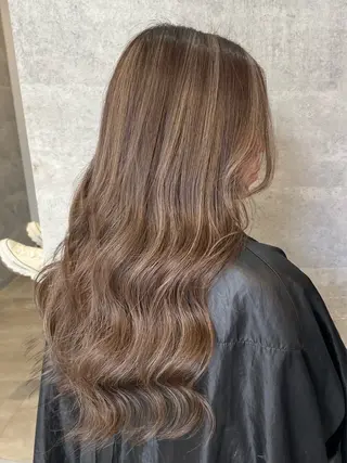 セミロング 難波/ハイトーン 🦋AOI🦋のヘアスタイル