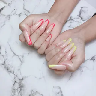 ロング ネイル 石原 夕華のネイルデザイン