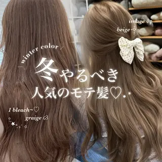 カラー 透ける透明感カラー 🎀anju/渋谷のヘアスタイル