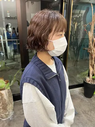 ショート パーマ 千葉 郁也のヘアスタイル