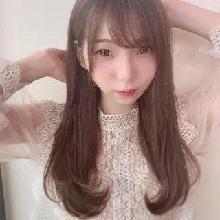 セミロング _WHITE+ 南海難波店のヘアスタイル