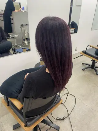 ロング カラー 顔周りカット/透明感 カラー/rioのヘアスタイル