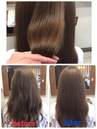 ロング カラー パーマ ヘアアレンジ 日比 貴大/ minim hairのヘアスタイル