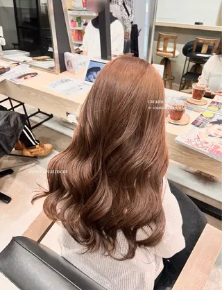 ロング rio¦ブラウン¦暗 髪¦縮毛矯正🌙のヘアスタイル