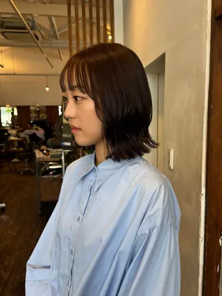 ミディアム MOK大阪梅田店 Asahiのヘアスタイル