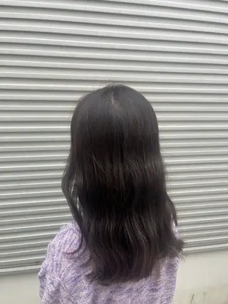 セミロング カラー ベージュカラー⌇﻿ くびれヘア.𐙚心音のヘアスタイル