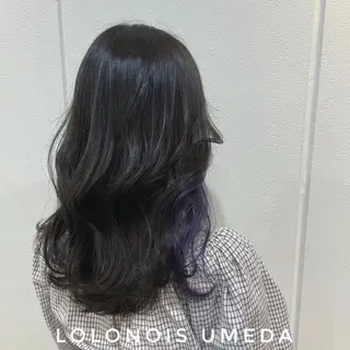 ロング カラー Lolonois梅田 /Okazaki:)のヘアスタイル