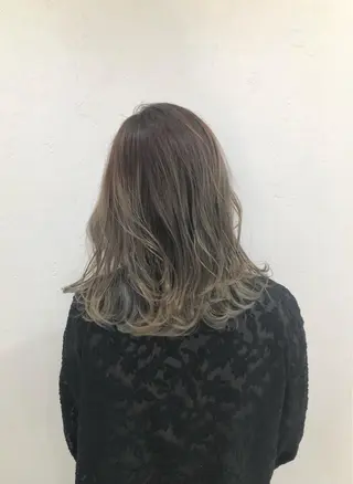 ミディアム カラー ニュアンスカラー🫧 加納のヘアスタイル