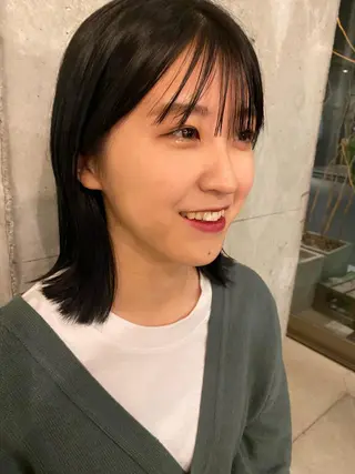 カラー ウツワ所属・高円寺/loca/ 田中南帆のヘアスタイル