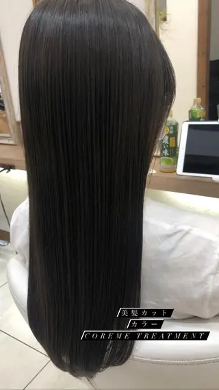 カラー 艶質改善/縮毛矯正 ササキナツミのヘアスタイル