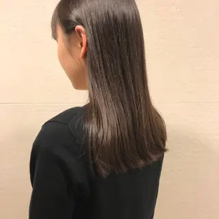 セミロング お洒落ベージュ🤎 代官山shibukiのヘアスタイル