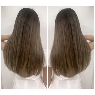 ロング カラー 京都大人女性ショート 徒歩1分/秋山のヘアスタイル