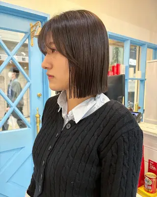 ショート ボブ／ミニボブ／ akaneのヘアスタイル