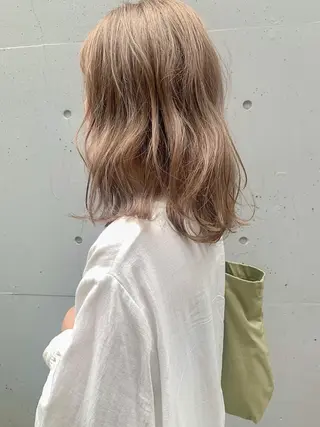 ミディアム カラー warme𓂂𓂃 fukaのヘアスタイル