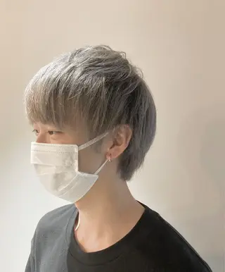 カラー メンズ 透明感ハイトーン☆ 今津 佑太のヘアスタイル