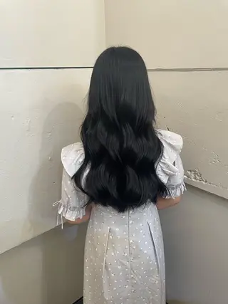 ロング カラー ハイトーン/カラー/ ヘアセット/松田健佑のヘアスタイル