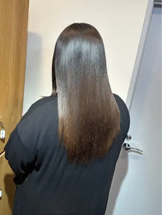 ロング カラー パーマ 透明感カラー特化/ ベージュ/梅田/英輝のヘアスタイル