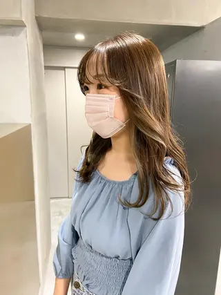 ロング カラー yuna/ボブカット /ハイトーンカラーのヘアスタイル