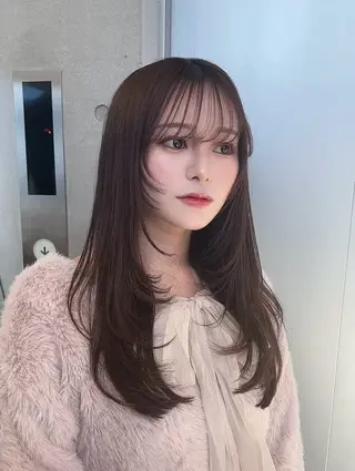 セミロング カラー 🌫️大人韓国ヘア 🌫️naoyaのヘアスタイル