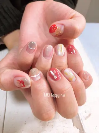 ネイル 北浦和 自爪育成ケアのネイルデザイン