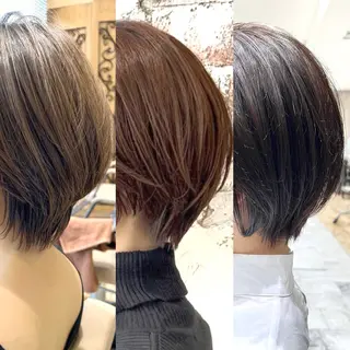 ショート カラー 💍新宿ショート 💍岩田莉奈のヘアスタイル