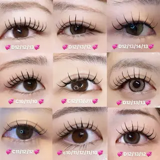 マツエク・マツパ Mell Yuuna ♡パリエク /束感のマツエク・マツパデザイン