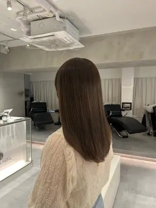 セミロング カラー 🧚つやさらhair 🧚manakaのヘアスタイル