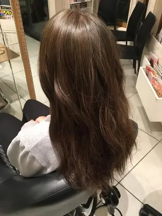 セミロング ロング カラー 永井大樹✨ 透明感カラー✨のヘアスタイル